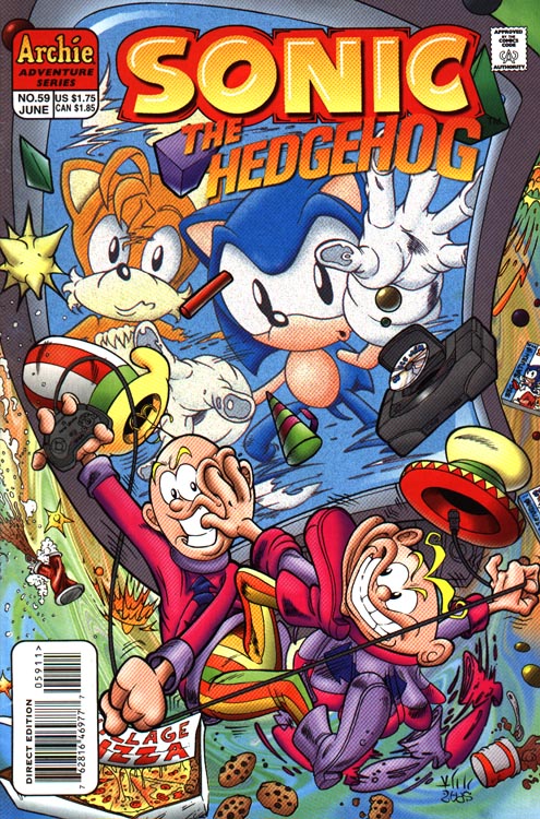 SONIC The HEDGEHOG Comic Book #56 March 1998 SUPER SONIC HYPER